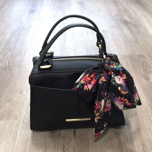 Steve Madden Black Mini Hand Bag Satchel Purse